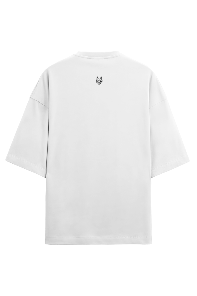 Inhale Peace. Exhale Power. Oversized Puff Print T-Shirt – Signature Drop | Unisex Fit - Wolf Theory