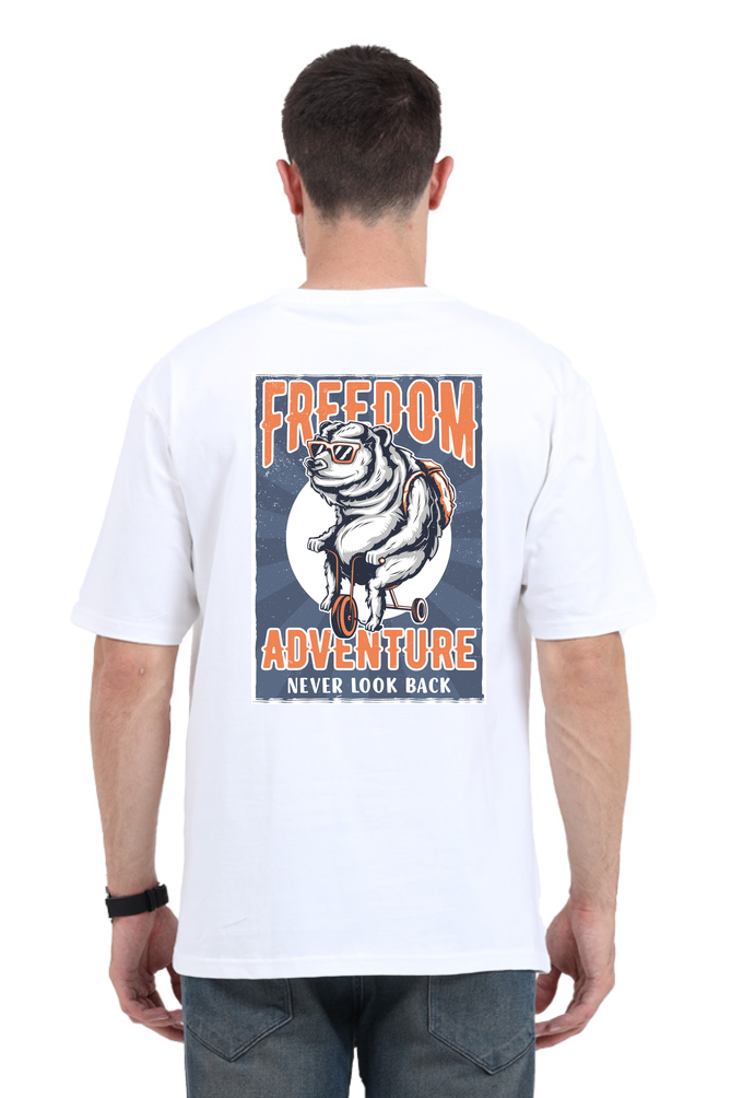 Freedom Adventure Oversized T-Shirt - Wolf Theory