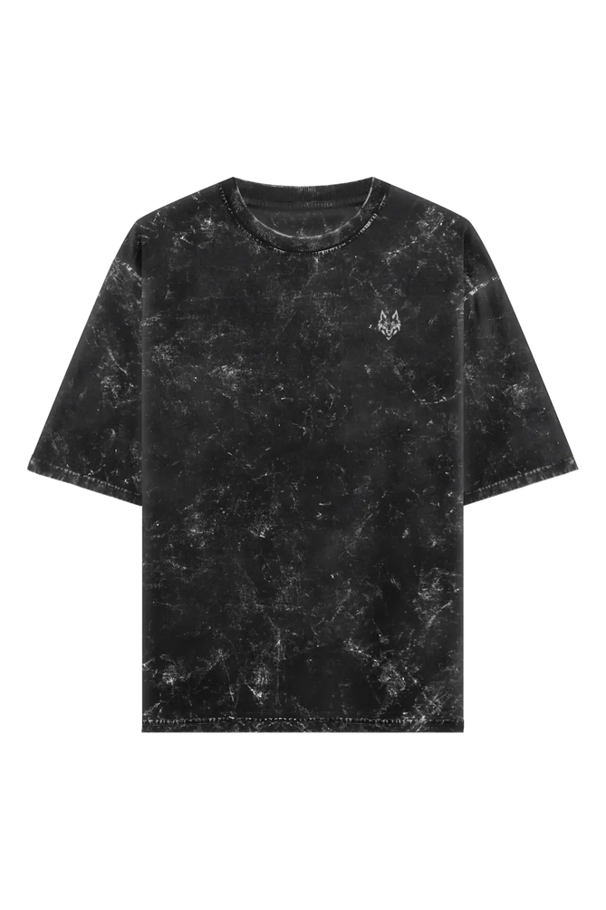 Unisex Acid Wash Oversized Tee - Wolf Theory