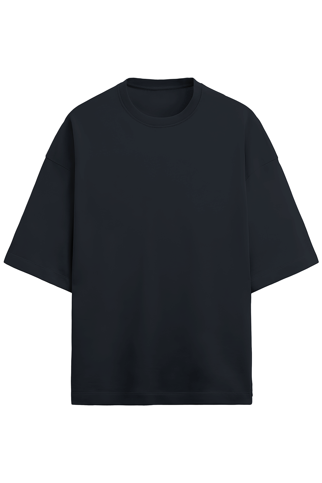 Minimalist Oversized Terry Cotton Tee - Wolf Theory
