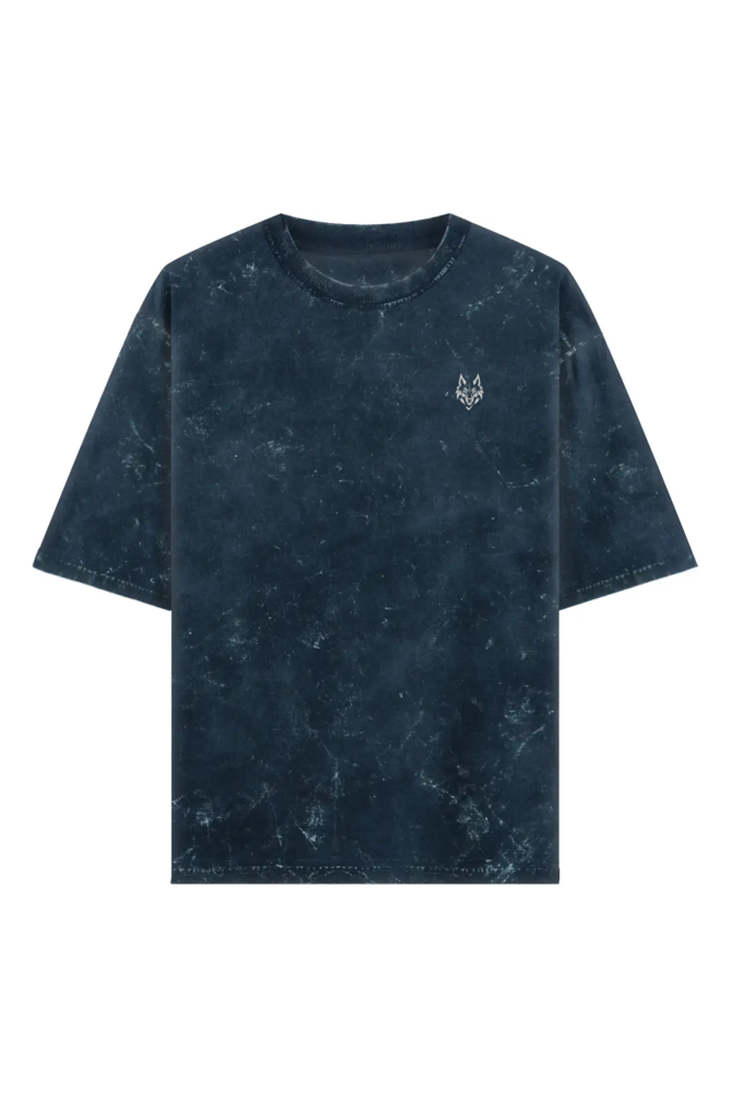 Unisex Acid Wash Oversized Tee - Wolf Theory
