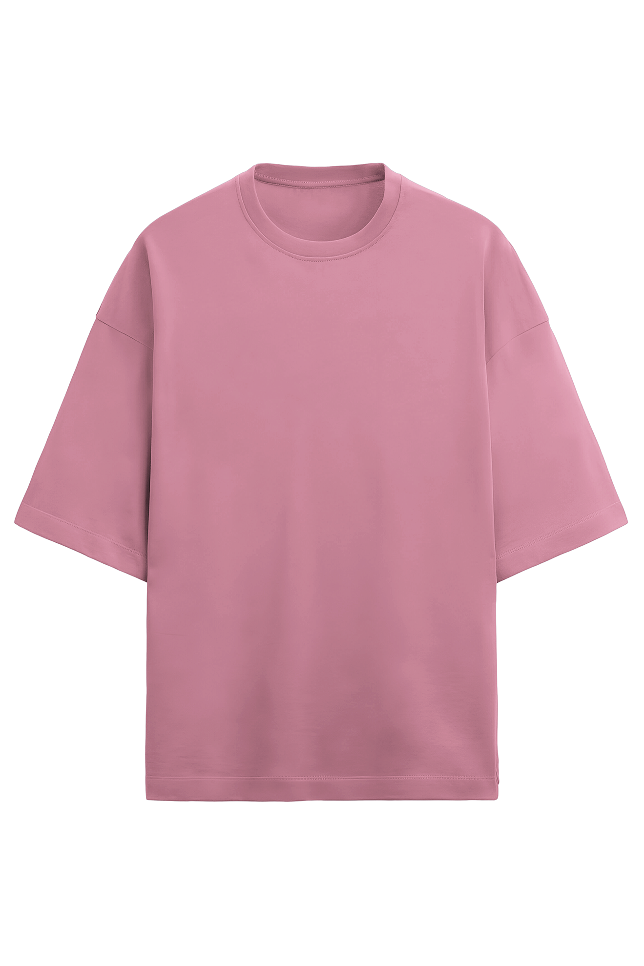 Minimalist Oversized Terry Cotton Tee - Wolf Theory