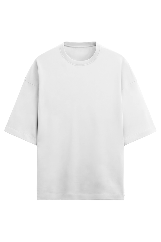 Minimalist Oversized Terry Cotton Tee - Wolf Theory