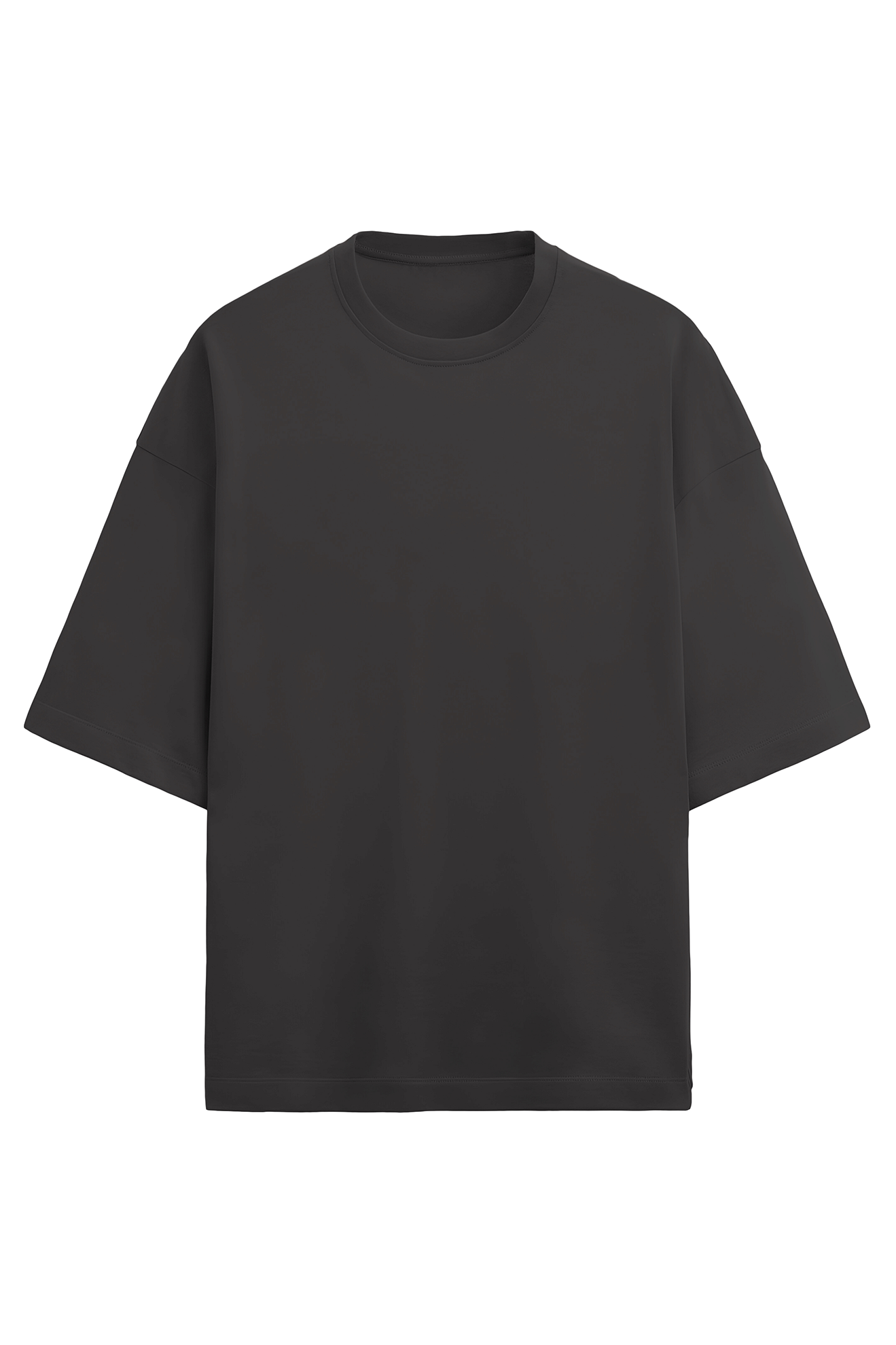 Minimalist Oversized Terry Cotton Tee - Wolf Theory