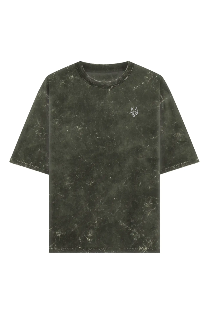 Unisex Acid Wash Oversized Tee - Wolf Theory