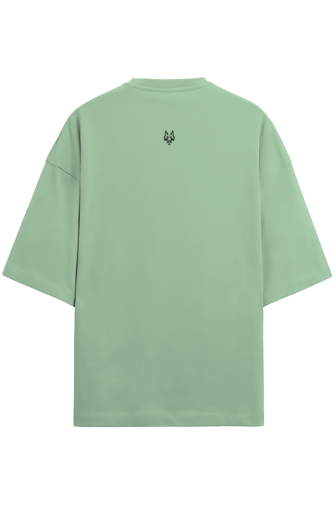 Inhale Peace. Exhale Power. Oversized Puff Print T-Shirt – Signature Drop | Unisex Fit - Wolf Theory